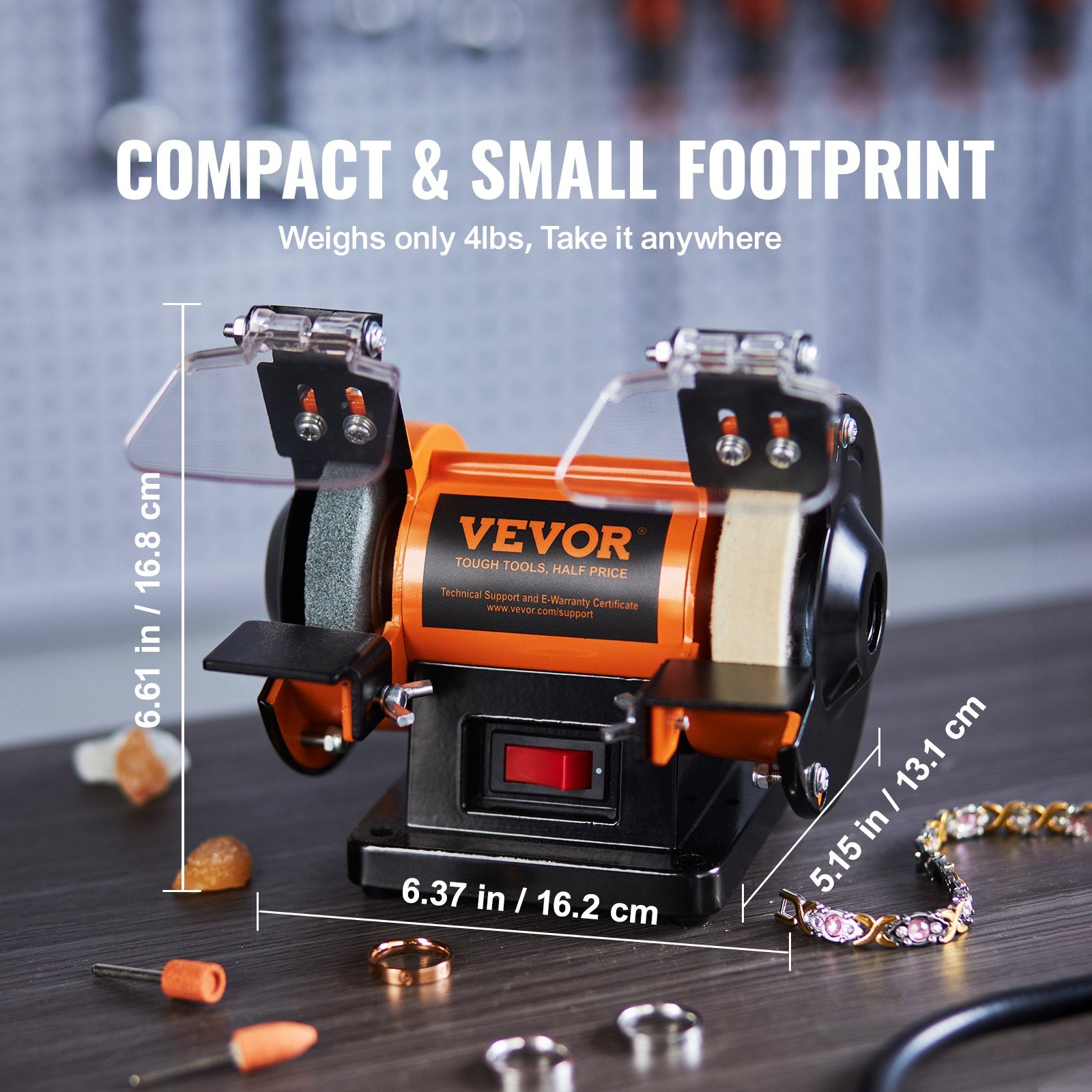 VEVOR Bench Polisher & Buffing Machine — 50W Secondary image